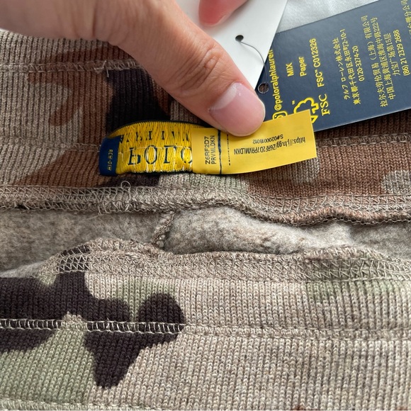 Polo Ralph Lauren Women's Size Medium Olive/Camo Jogger Sweatpants $125 New - Picture 8 of 8